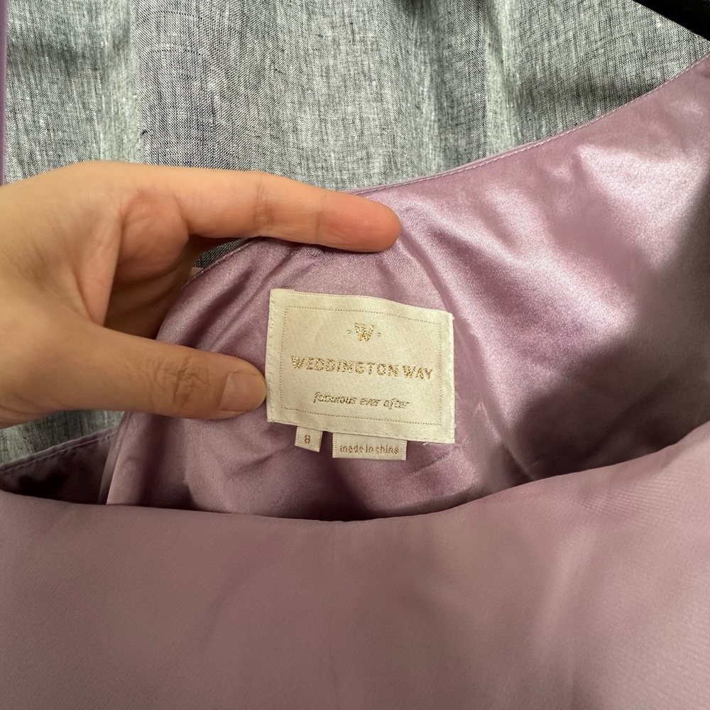 Weddington Way Lilac Bridesmaid Dress - Picture 3 of 4